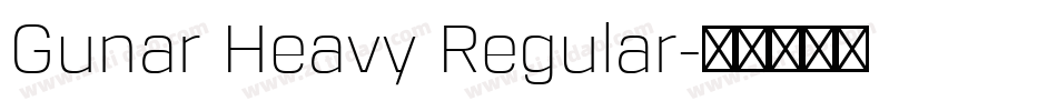 Gunar Heavy Regular字体转换